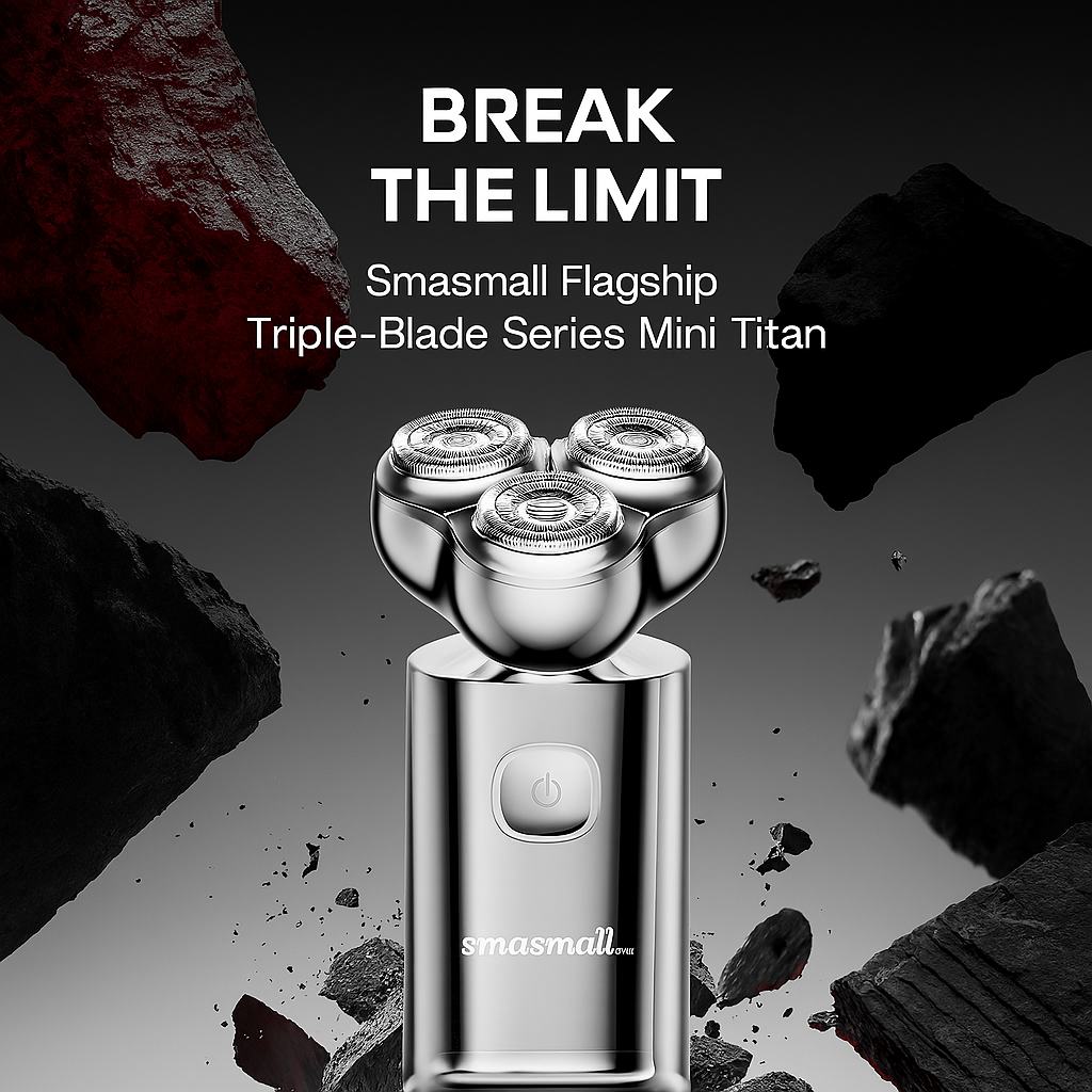 Smasmall Mini Titan Triple Blade Electric Shaver