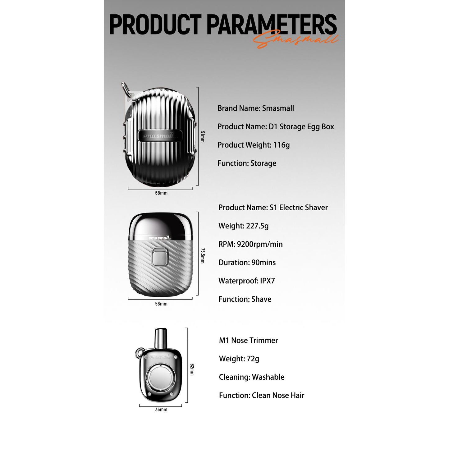 Smasmall Gentlemen Series Electric Shaver