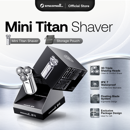Smasmall Mini Titan Triple Blade Electric Shaver